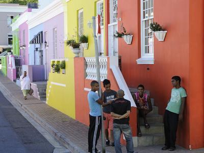 Colourful Houses, Bo-Cape Area, Malay Inhabitants, Cape Town, South Africa, Africa