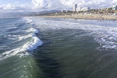 Sea and beach, Santa Monica, California, United States of America, North America-Peter Groenendijk-Photographic Print