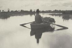 Rowing Home the Schoof-Stuff (Peat Returned by Boat)-Peter Henry Emerson-Giclee Print