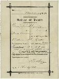 Notice of Death from Union Workhouse, Maldon, Essex-Peter Higginbotham-Photographic Print