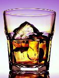 Glass of Whiskey with Ice Cubes-Peter Howard Smith-Photographic Print