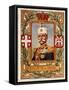 Peter I King of Serbia, Stamp-null-Framed Stretched Canvas