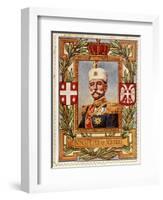 Peter I King of Serbia, Stamp-null-Framed Art Print