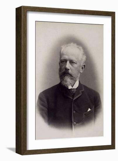 Peter Ilich Tchaikovsky, Russian Composer, Late 19th Century-Charles Reutlinger-Framed Photographic Print