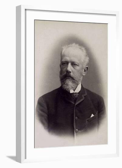 Peter Ilich Tchaikovsky, Russian Composer, Late 19th Century-Charles Reutlinger-Framed Photographic Print