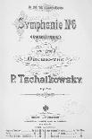 Title Page of Piano Concerto, Opus 23-Peter Ilyich Tchaikovsky-Framed Stretched Canvas