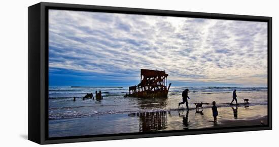 Peter Iredale Shipwreck, Fort Stevens, Oregon, USA-null-Framed Stretched Canvas