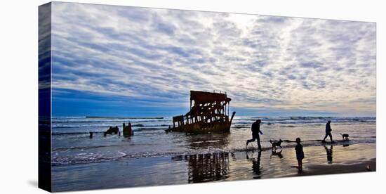 Peter Iredale Shipwreck, Fort Stevens, Oregon, USA-null-Stretched Canvas