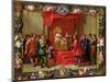 Peter IV, King of Aragon Being Visited by Guillaume-Raymond Moncada-Jan van Kessel-Mounted Giclee Print
