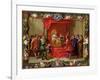Peter IV, King of Aragon Being Visited by Guillaume-Raymond Moncada-Jan van Kessel-Framed Giclee Print