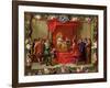 Peter IV, King of Aragon Being Visited by Guillaume-Raymond Moncada-Jan van Kessel-Framed Giclee Print