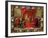 Peter IV, King of Aragon Being Visited by Guillaume-Raymond Moncada-Jan van Kessel-Framed Giclee Print