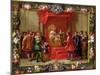 Peter IV, King of Aragon Being Visited by Guillaume-Raymond Moncada-Jan van Kessel-Mounted Giclee Print