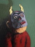 Monkey in Cow Mask, 2005,-Peter Jones-Giclee Print