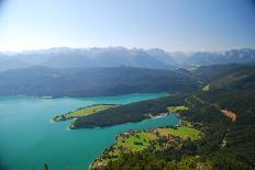 Germany, Bavaria, Alpine Upland, Herzogstand Railway, Walchensee, Summer-Peter Lehner-Laminated Photographic Print