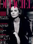 L'Officiel, October-November 1992 - Lara Harris, Qui Porte une Veste Smoking de Giorgio Armani-Peter Lindbergh-Laminated Art Print