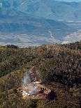 Smoke Rises from a Drilling Rig on the Roan Plateau-Peter M. Fredin-Photographic Print