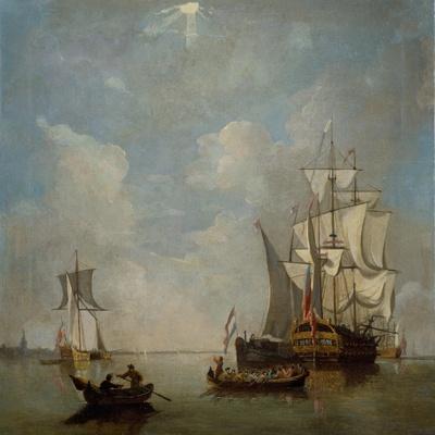 A Shipping Scene- Ship of the Line 1700-1749