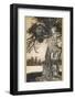 Peter Pan and Solomon Caw-Arthur Rackham-Framed Photographic Print