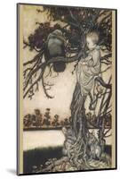 Peter Pan and Solomon Caw-Arthur Rackham-Mounted Photographic Print