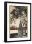 Peter Pan and Solomon Caw-Arthur Rackham-Framed Photographic Print