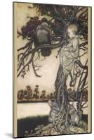 Peter Pan and Solomon Caw-Arthur Rackham-Mounted Photographic Print