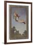 Peter Pan and Wendy Fly to Never-Never Land-S. Barham-Framed Photographic Print