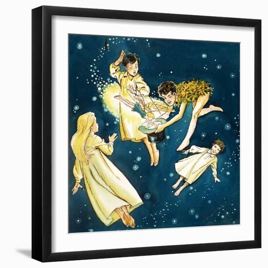 Peter Pan and Wendy-Nadir Quinto-Framed Giclee Print