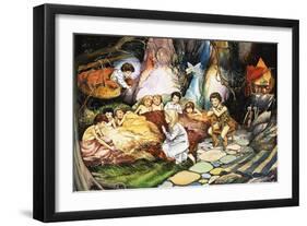 Peter Pan and Wendy-Nadir Quinto-Framed Giclee Print