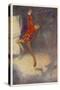 Peter Pan Dances with His Shadow-Alice B. Woodward-Stretched Canvas