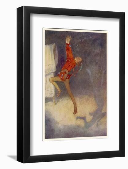 Peter Pan Dances with His Shadow-Alice B. Woodward-Framed Photographic Print