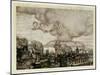 Peter Pan Flying over London, Illustration from 'Peter Pan' by J.M. Barrie-Arthur Rackham-Mounted Giclee Print