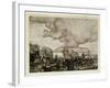 Peter Pan Flying over London, Illustration from 'Peter Pan' by J.M. Barrie-Arthur Rackham-Framed Giclee Print