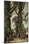 'Peter Pan in Kensington Gardens'-Arthur Rackham-Mounted Giclee Print