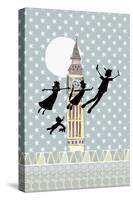 Peter Pan Night Light-Effie Zafiropoulou-Stretched Canvas