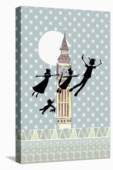 Peter Pan Night Light-Effie Zafiropoulou-Stretched Canvas