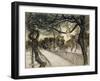 Peter Pan on a Branch, Scene from 'Peter Pan in Kensington Gardens' by J.M Barrie, 1912-Arthur Rackham-Framed Giclee Print