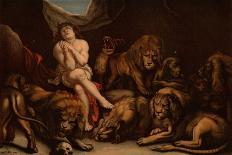 Daniel in the Lions' Den (Colour Litho)-Peter Paul (after) Rubens-Framed Giclee Print