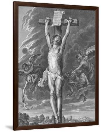 The Crucifixion, St Matthew, Chapter 27, Verses 30-54 (Engraving