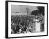 Peter, Paul, and Mary Singing at 1963 Civil Rights March on Washington-null-Framed Photo