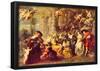 Peter Paul Rubens Love Garden Art Print Poster-null-Framed Poster