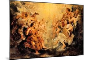 Peter Paul Rubens Musical Angel Art Print Poster-null-Mounted Poster