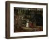 Peter Paul Rubens (Self-Portrait) and His Second Wife Helene Fourment in the Garden-Peter Paul Rubens-Framed Giclee Print