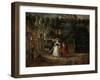 Peter Paul Rubens (Self-Portrait) and His Second Wife Helene Fourment in the Garden-Peter Paul Rubens-Framed Giclee Print