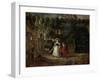 Peter Paul Rubens (Self-Portrait) and His Second Wife Helene Fourment in the Garden-Peter Paul Rubens-Framed Giclee Print