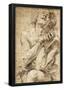 Peter Paul Rubens Study of Daniel in the Lions Den Art Print Poster-null-Framed Poster