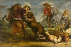 The Bear Hunt, 1639-1640-Peter Paul & Snyders Frans Rubens-Stretched Canvas