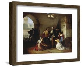 Peter Rossi, Imprisoned by the Scaligeri, 1818-1820-Francesco Hayez-Framed Giclee Print