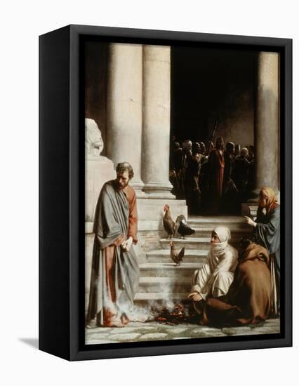 Peter's Denial-Carl Bloch-Framed Stretched Canvas