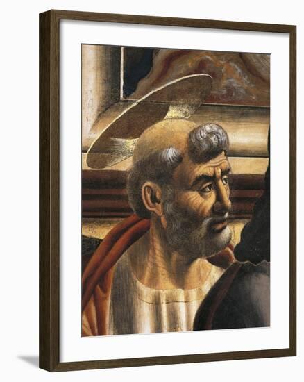 Peter's Face, Detail from the Last Supper, 1450-Andrea Del Castagno-Framed Giclee Print